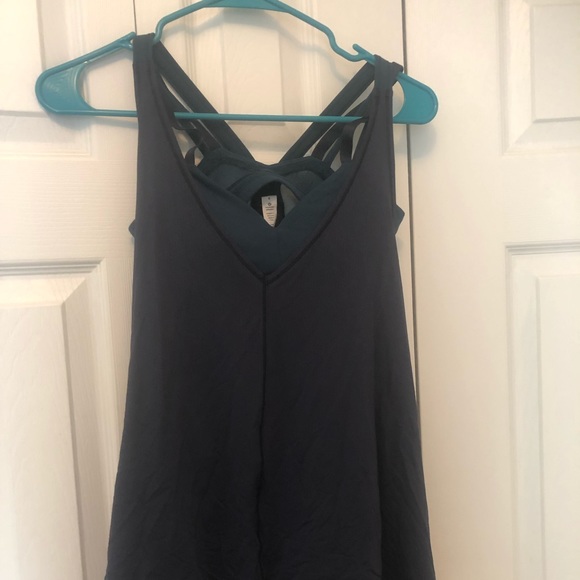 lululemon athletica Tops - Size 4 navy and teal lululemon top